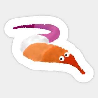 Worm Collection: Lesbian Sticker